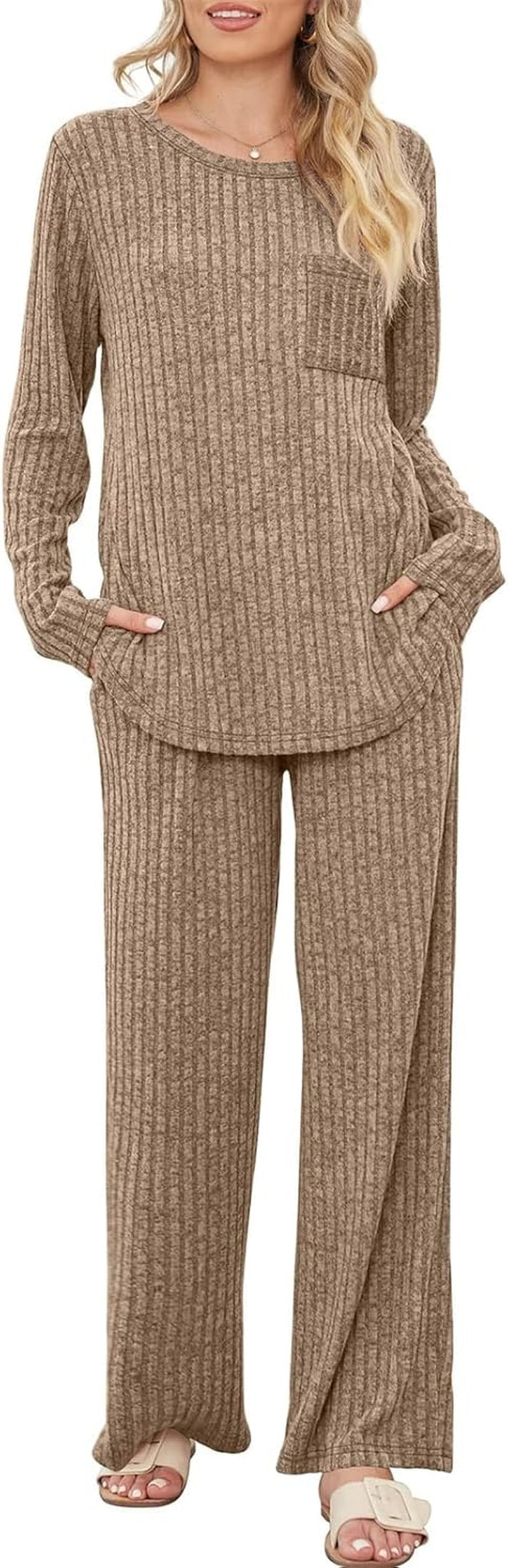 Ribbed Lounge Wear Sets