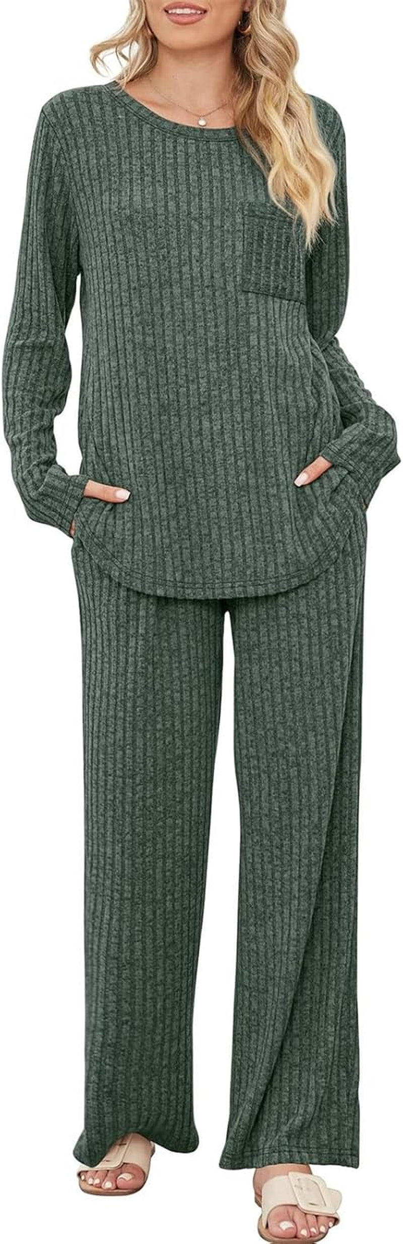 Ribbed Lounge Wear Sets