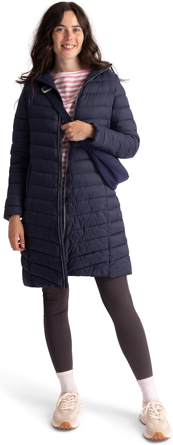 Women'S Jacket Dorro - COLDHEAT Technology, Padded, Stitched Baffles, Welted Zip Pocket, Chin Guard, Flat Cuffs, Inner Front Storm Flap, Toggle Adjuster, Grown on Hood