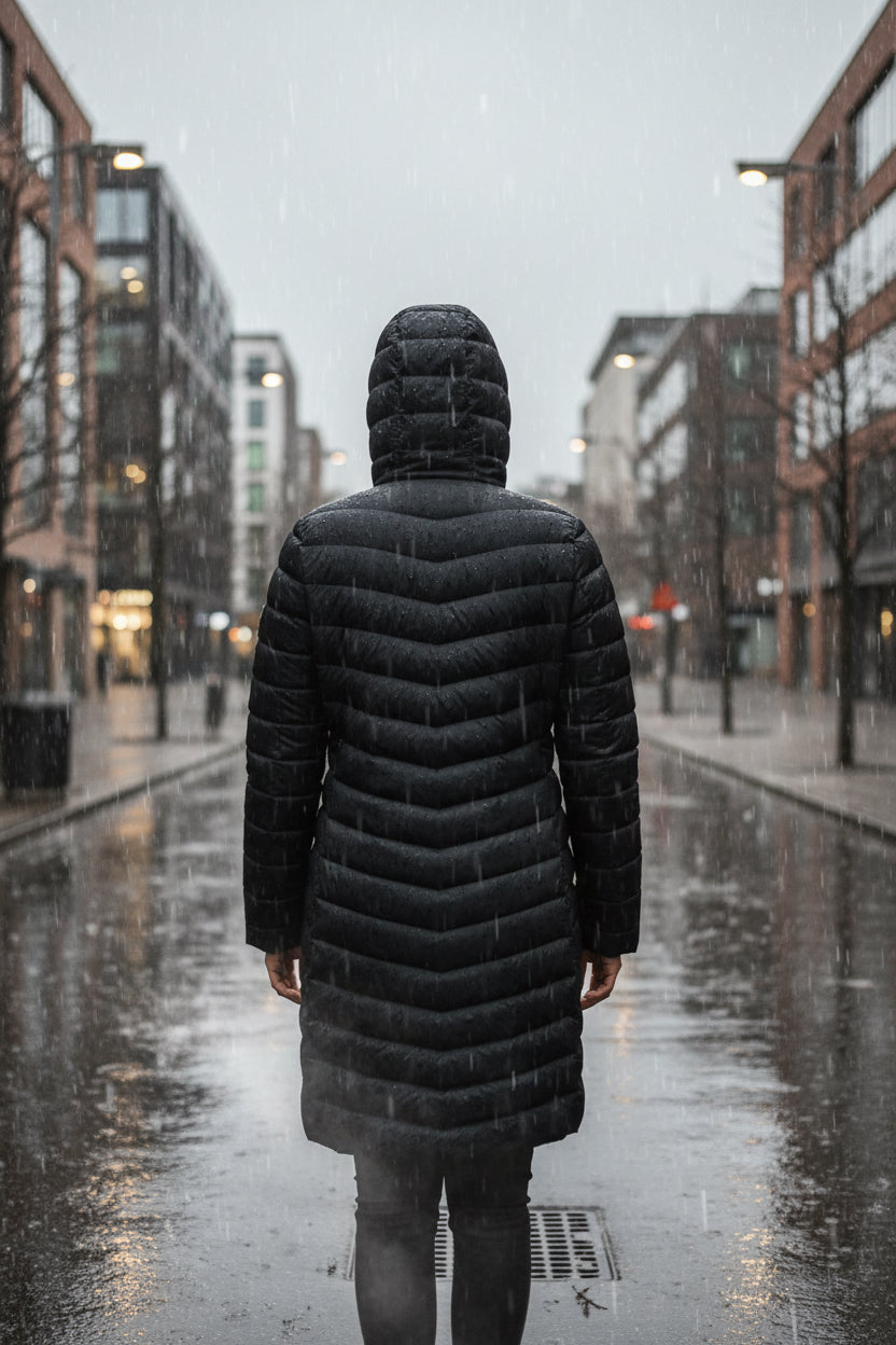 Women'S Jacket Dorro - COLDHEAT Technology, Padded, Stitched Baffles, Welted Zip Pocket, Chin Guard, Flat Cuffs, Inner Front Storm Flap, Toggle Adjuster, Grown on Hood