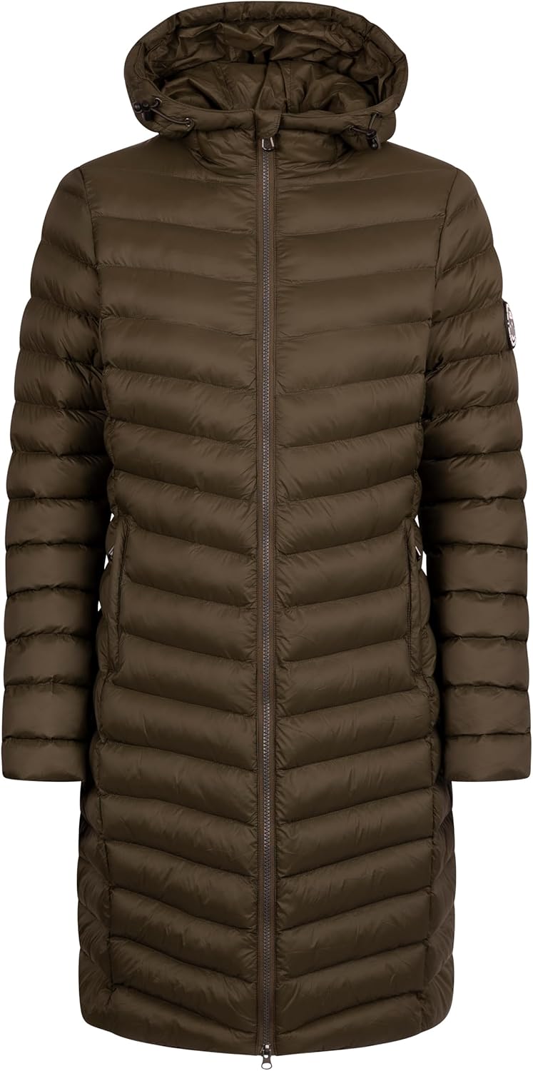 Women'S Jacket Dorro - COLDHEAT Technology, Padded, Stitched Baffles, Welted Zip Pocket, Chin Guard, Flat Cuffs, Inner Front Storm Flap, Toggle Adjuster, Grown on Hood