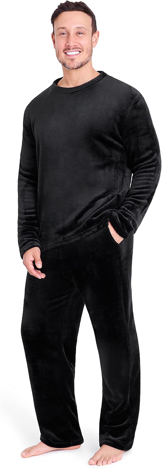 Mens Fleece Pyjamas Loungewear