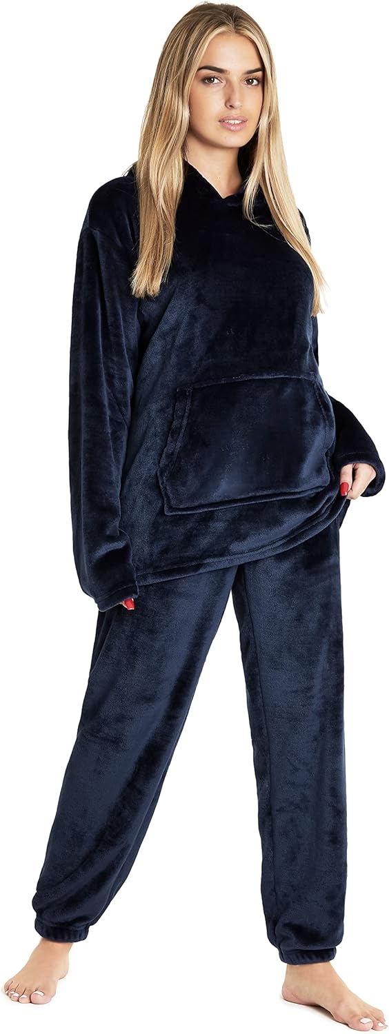 Womens Fleece Hooded Loungewear