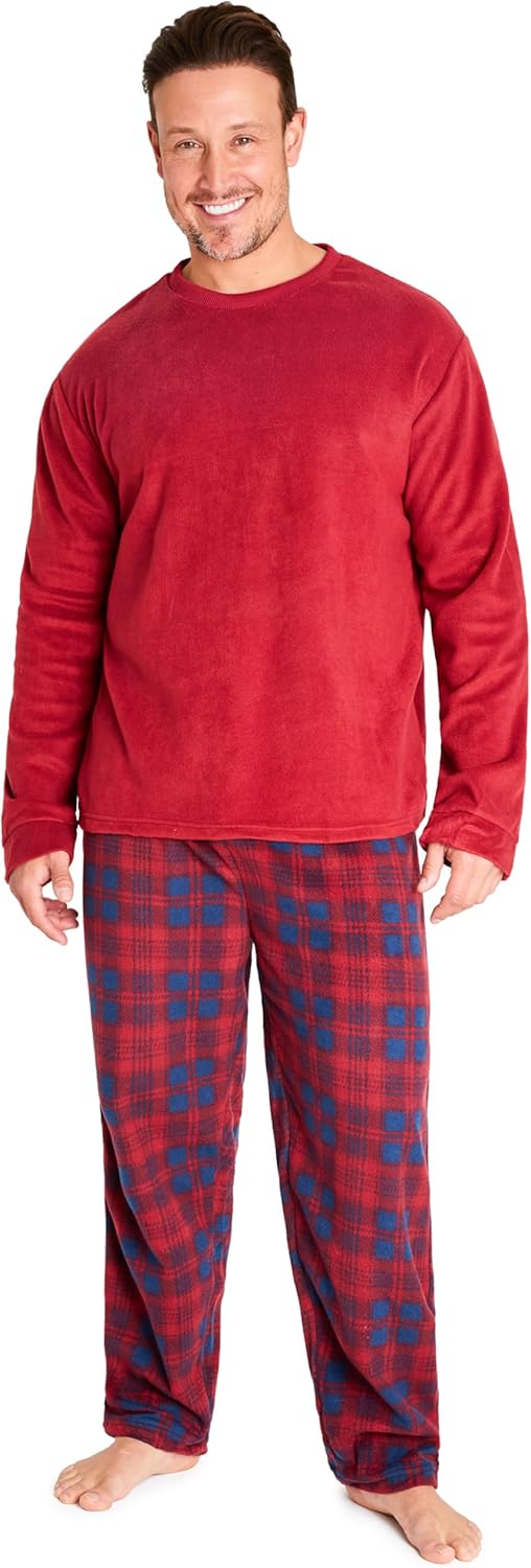 Mens Fleece Pyjamas Loungewear