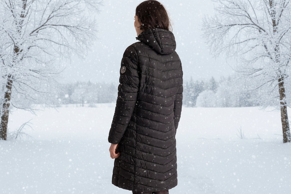 Women'S Jacket Dorro - COLDHEAT Technology, Padded, Stitched Baffles, Welted Zip Pocket, Chin Guard, Flat Cuffs, Inner Front Storm Flap, Toggle Adjuster, Grown on Hood