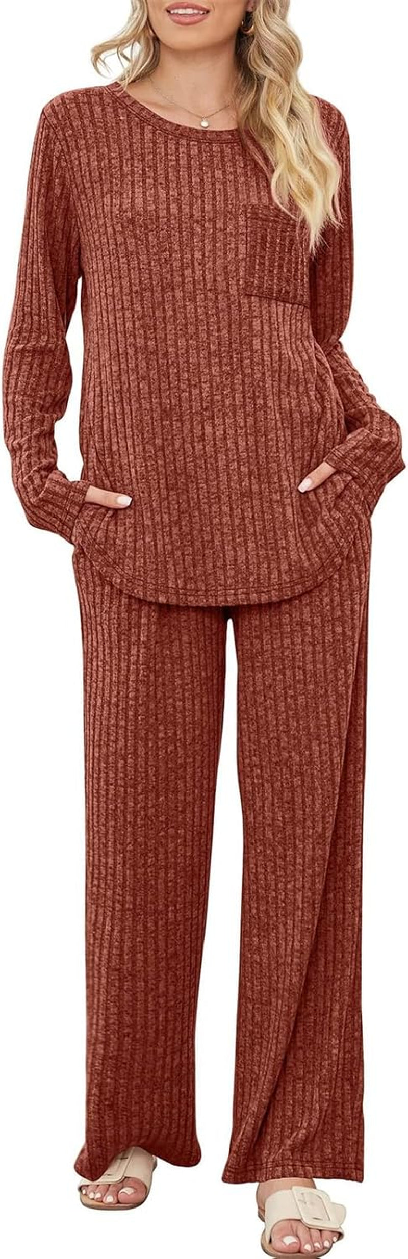 Ribbed Lounge Wear Sets