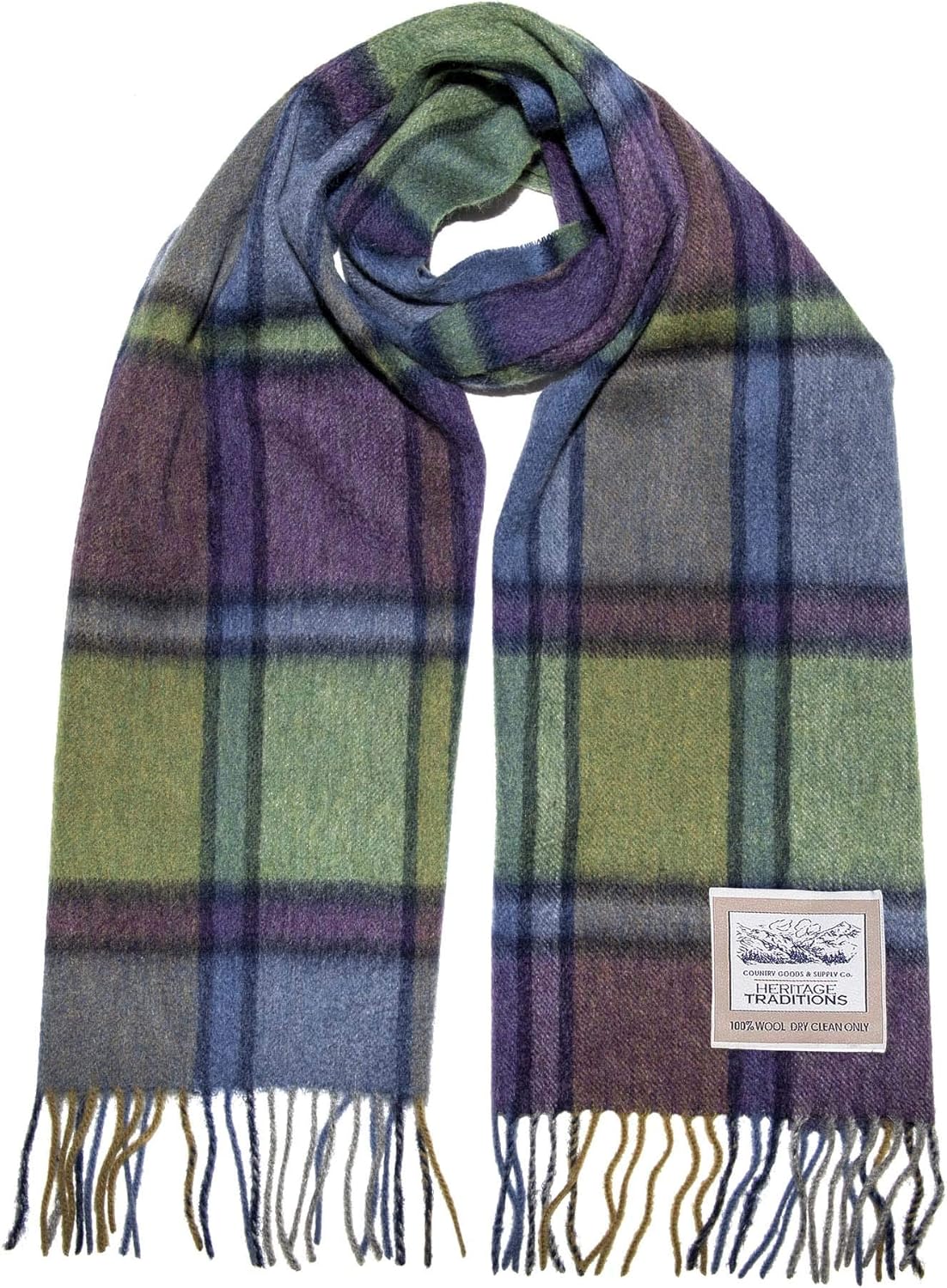 100% Pure Wool Tartan Scarves Shawls and Wraps