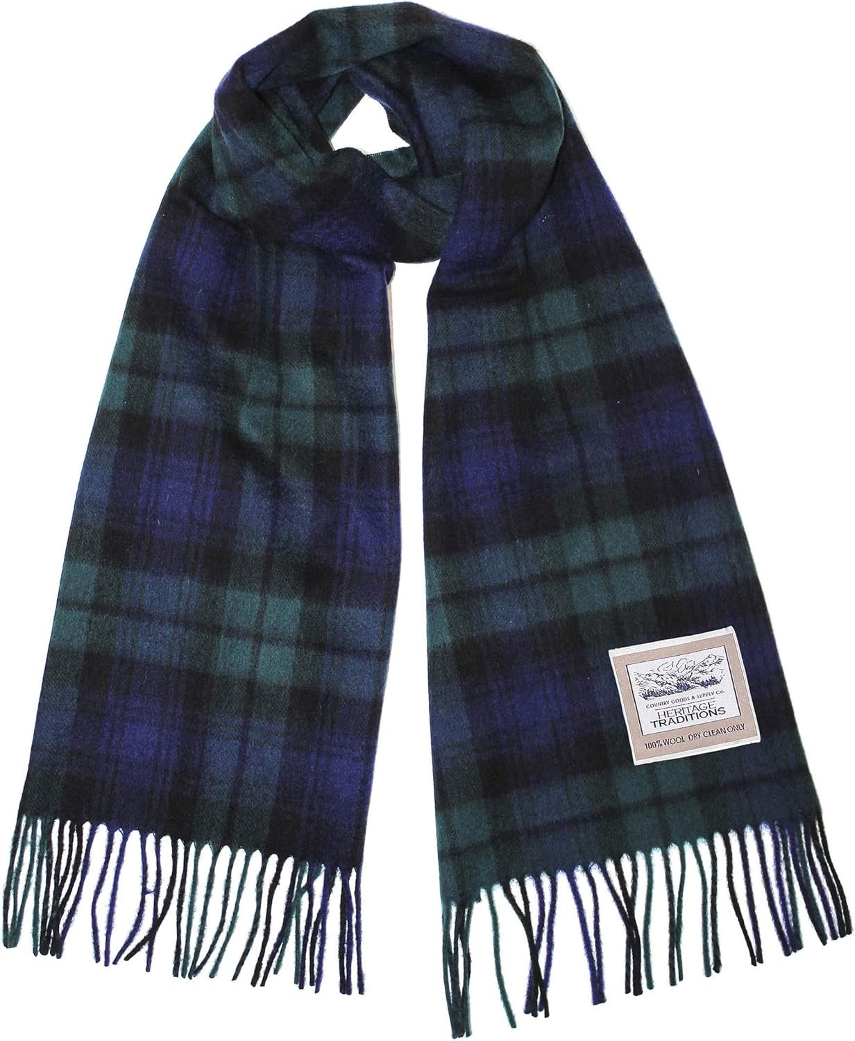 100% Pure Wool Tartan Scarves Shawls and Wraps