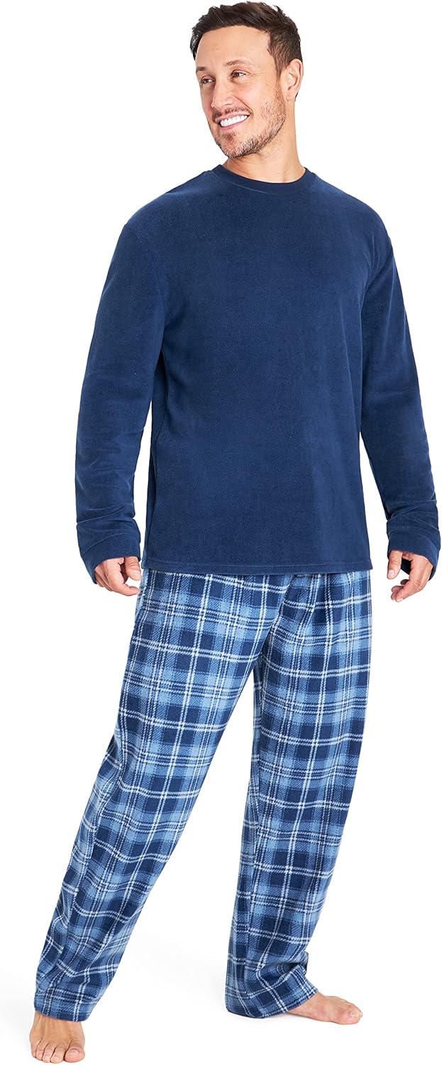 Mens Fleece Pyjamas Loungewear