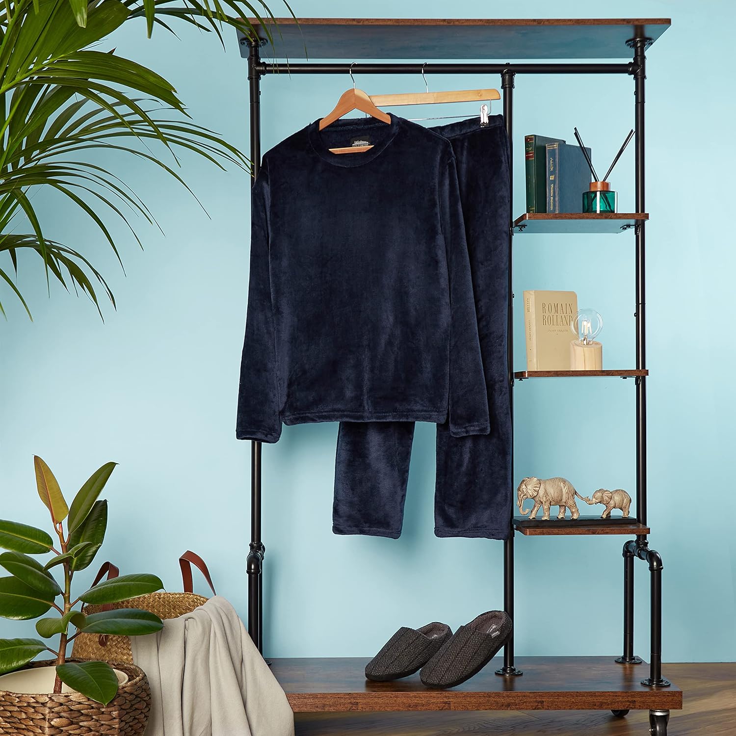 Mens Fleece Pyjamas Loungewear