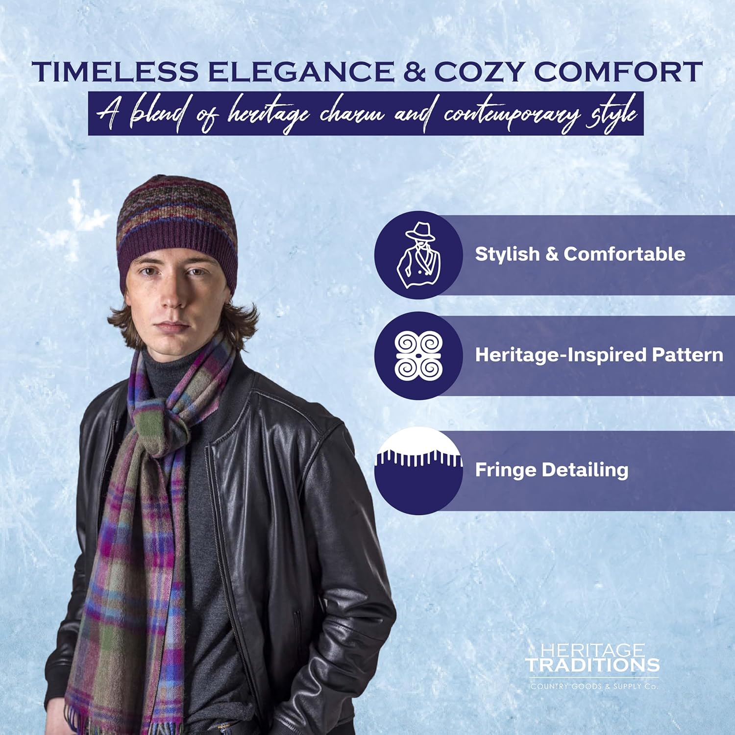 100% Pure Wool Tartan Scarves Shawls and Wraps