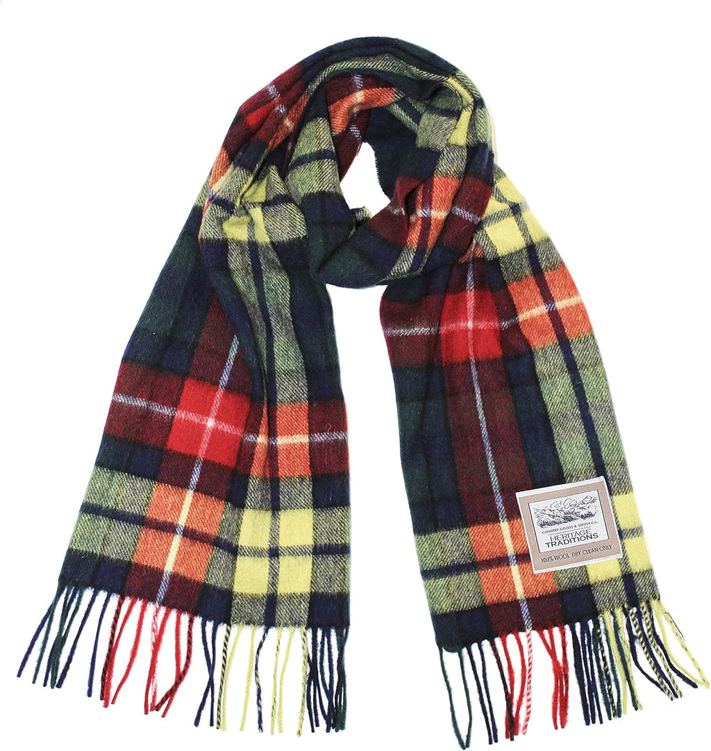 100% Pure Wool Tartan Scarves Shawls and Wraps