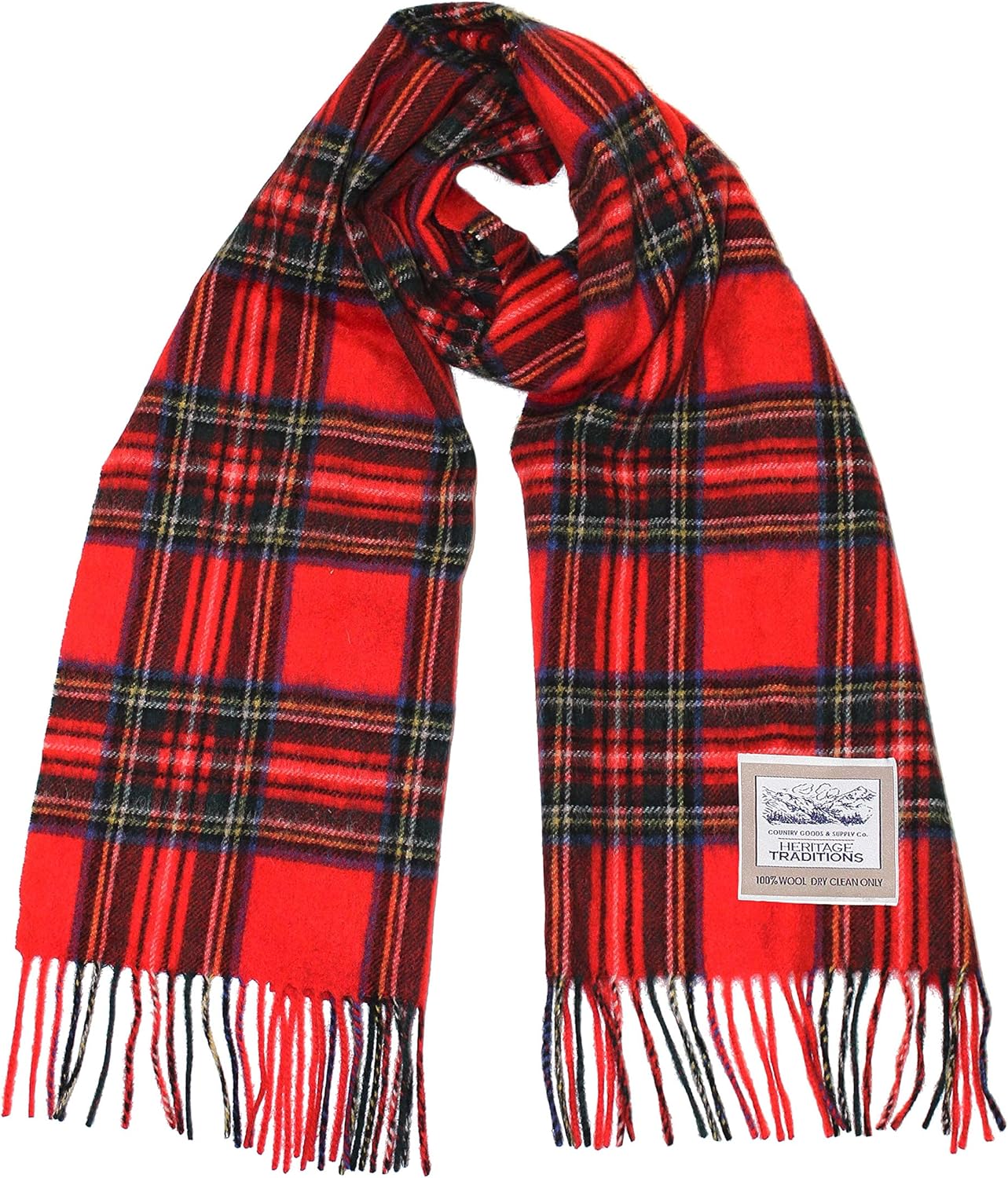 100% Pure Wool Tartan Scarves Shawls and Wraps