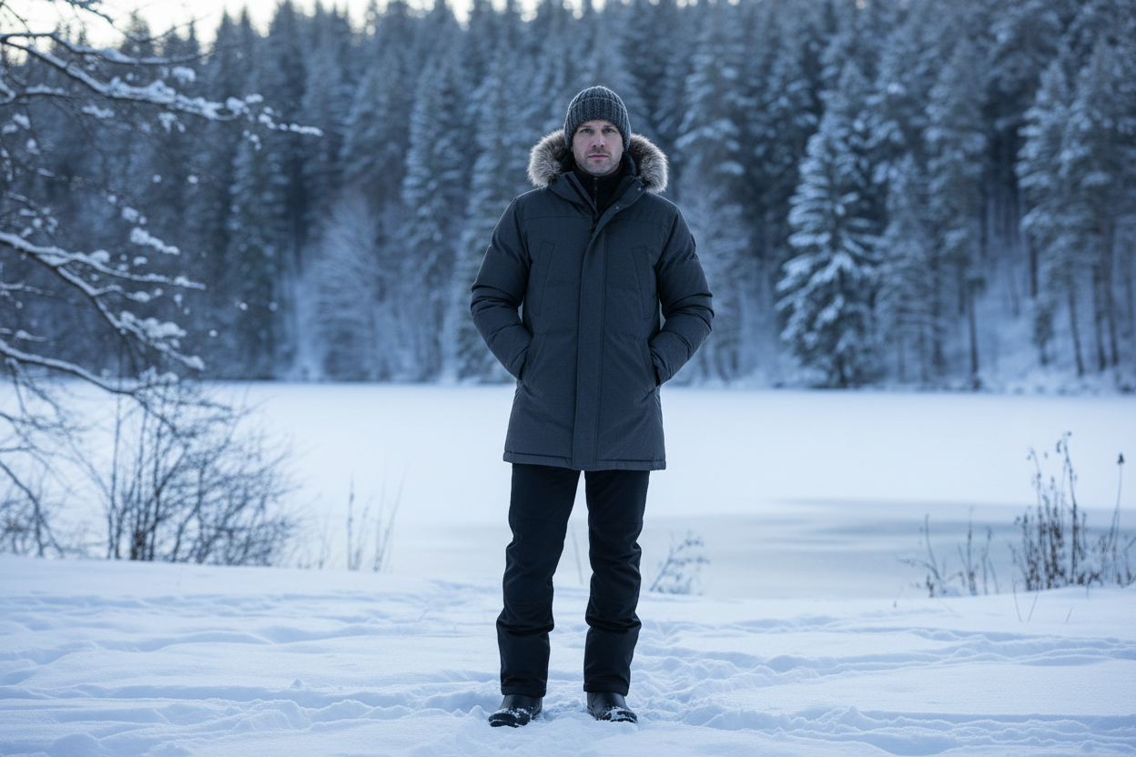 a man wearing a winter coat