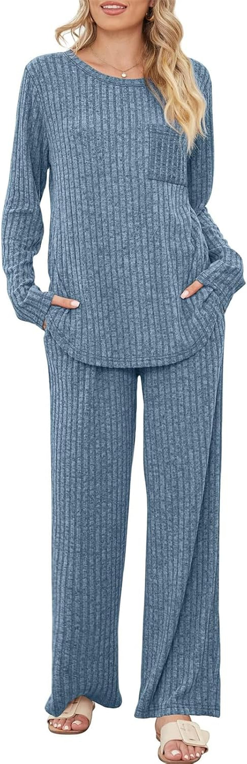 Ribbed Lounge Wear Sets
