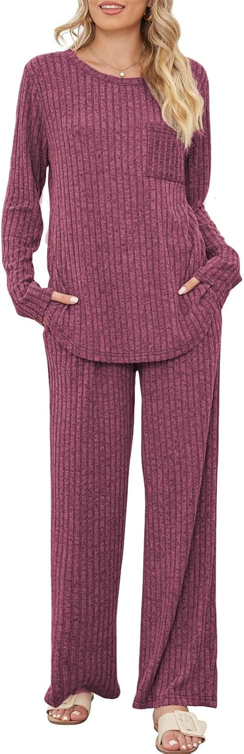Ribbed Lounge Wear Sets