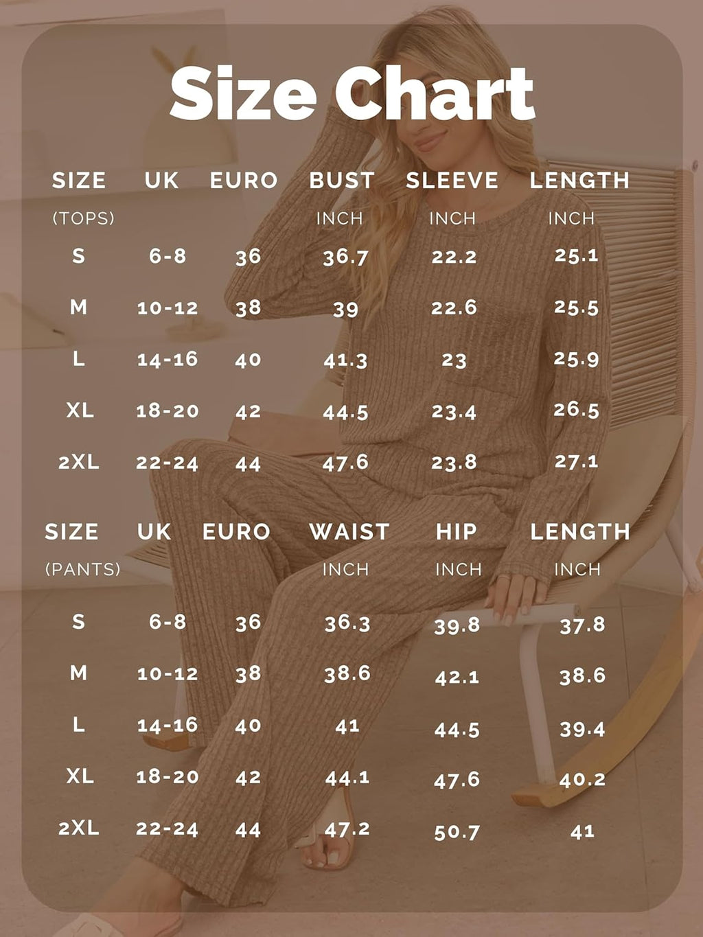 Ribbed Lounge Wear Sets