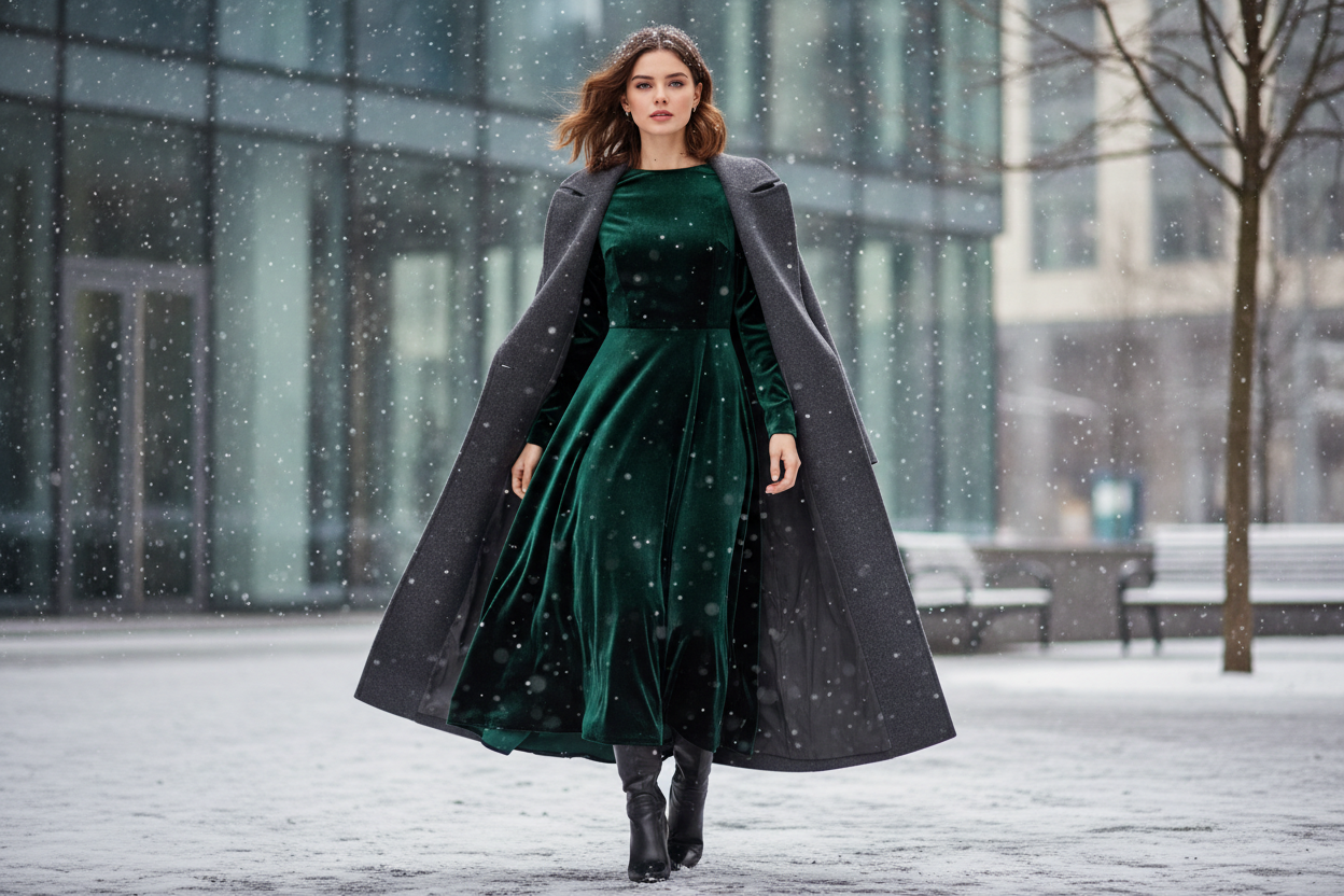 women wearing winter dress 